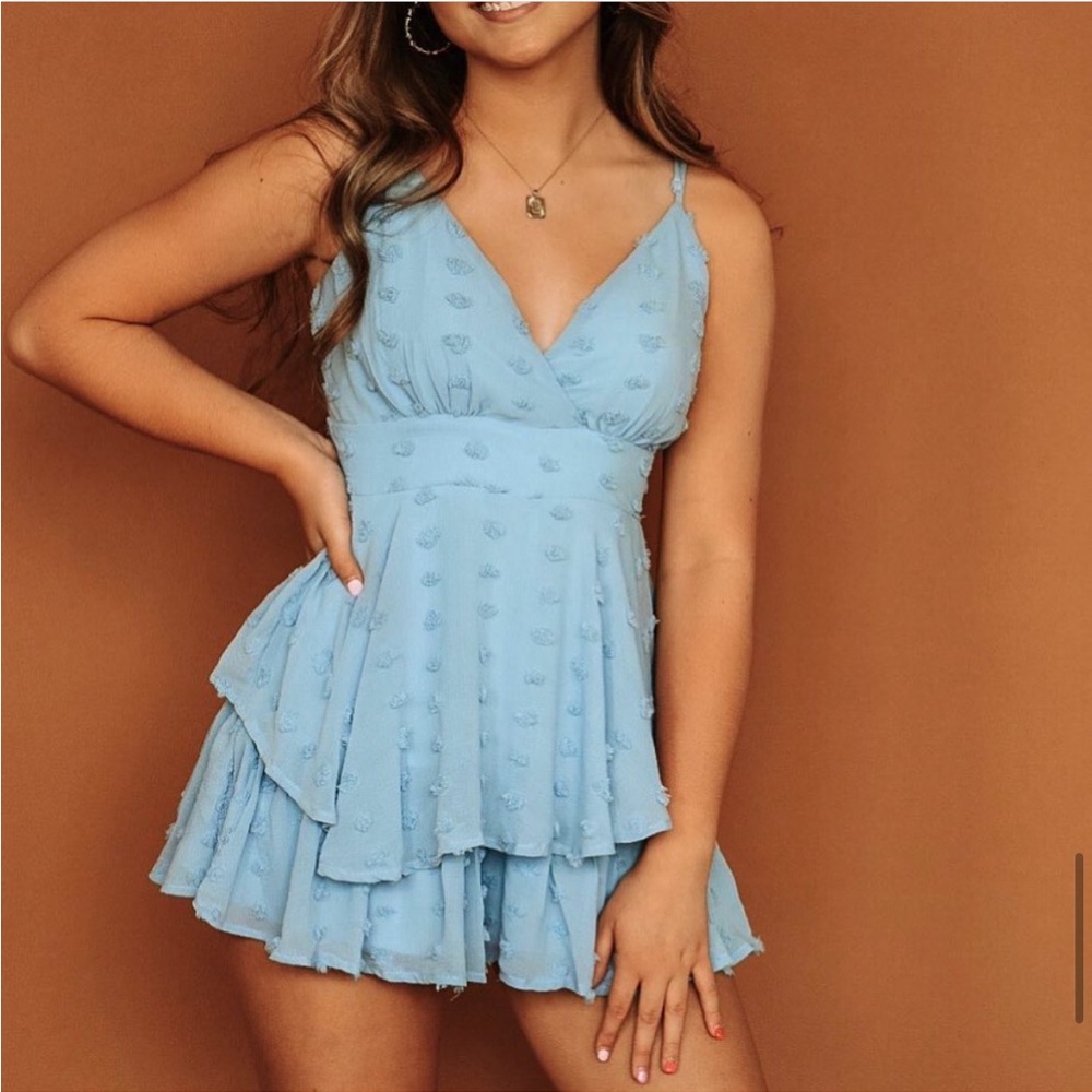 Light blue romper